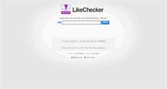 Desktop Screenshot of likechecker.com