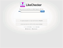 Tablet Screenshot of likechecker.com